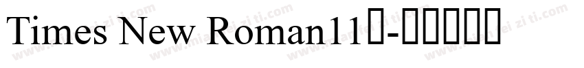 Times New Roman11号字体转换